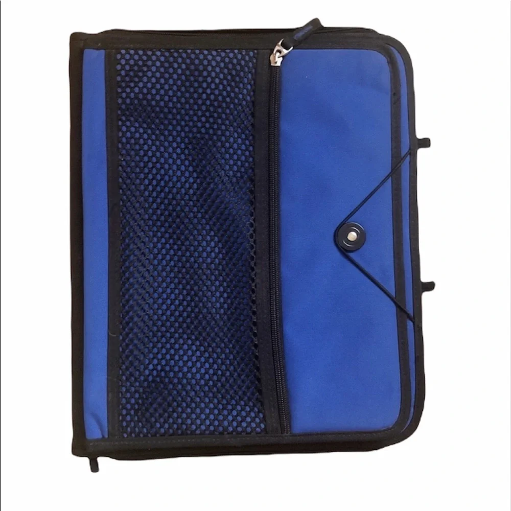 Blue Zipper Binder